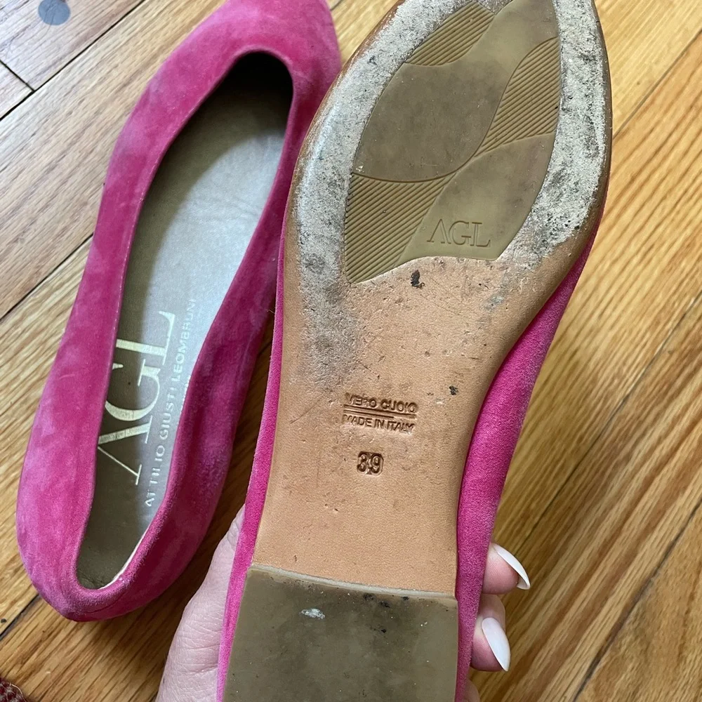 Attilio Giusti Leombruni Pink Ballet Flats - Picture 3 of 4